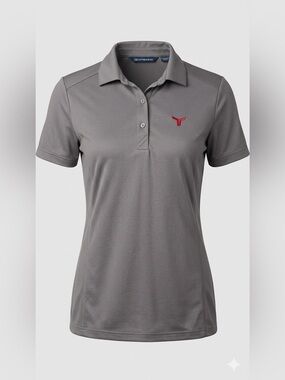 Cutter & Buck Grey Short Sleeve Performance Polo Shirt Women's Size M